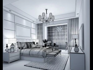deluxe master bedroom design 85 3D Model