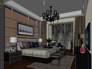 deluxe master bedroom design 85 3D Model