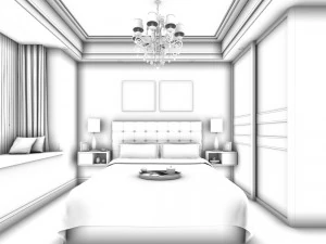 deluxe master bedroom design 86 3D Model