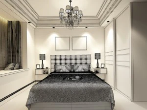 deluxe master bedroom design 86 3D Model