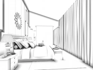 deluxe master bedroom design 87 3D Model