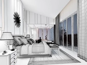 deluxe master bedroom design 87 3D Model