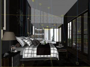 deluxe master bedroom design 87 3D Model