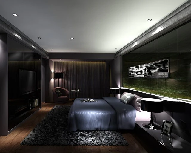 deluxe master bedroom design 89 3D Model .c4d .max .obj .3ds .fbx .stl .blend