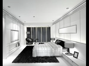 deluxe master bedroom design 89 3D Model