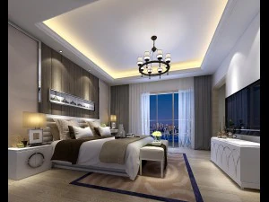 디럭스 마스터 베드룸 디자인 90 3D 모델