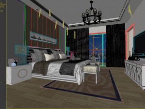 deluxe master bedroom design 90 Model 3D