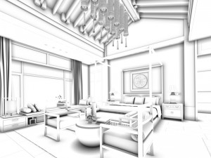 deluxe master bedroom design 91 3D-Modell