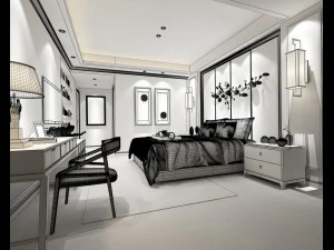 deluxe master bedroom design 92 3D Model