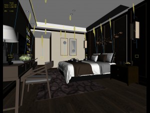 deluxe master bedroom design 92 3D Model