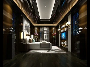 디럭스 마스터 베드룸 디자인 93 3D 모델