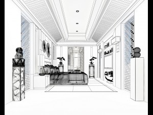 deluxe master bedroom design 93 3D Model