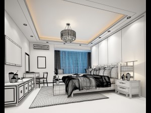deluxe master bedroom design 94 3D Model