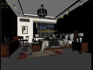deluxe master bedroom design 94 3D Model