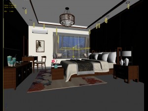 deluxe master bedroom design 94 3D Model