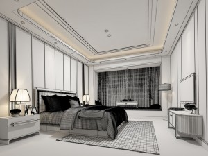 deluxe master bedroom design 99 3D Model