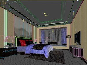 deluxe master bedroom design 99 3D Model