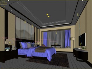 deluxe master bedroom design 99 3D Model