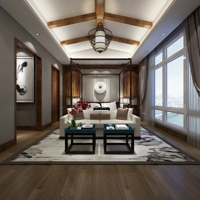 deluxe master bedroom design 100 3D Model .c4d .max .obj .3ds .fbx .stl .blend