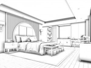 deluxe master bedroom design 101 3D Model
