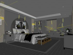 deluxe master bedroom design 101 3D Model