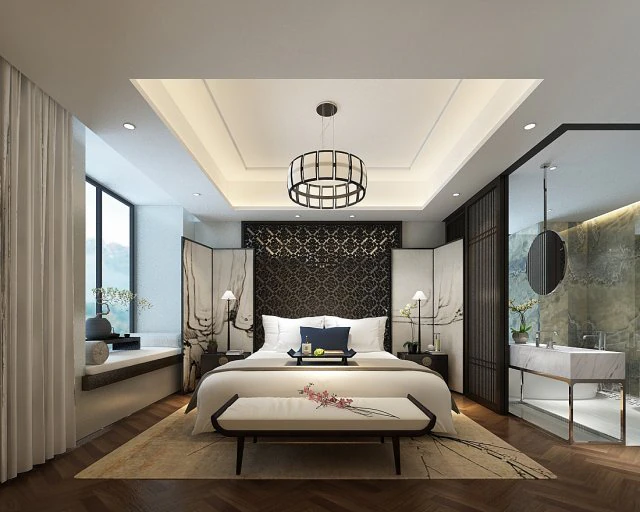 deluxe master bedroom design 102 3D Model .c4d .max .obj .3ds .fbx .stl .blend 