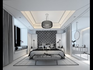 deluxe master bedroom design 102 3D Modell