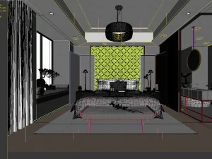 deluxe master bedroom design 102 3D Model
