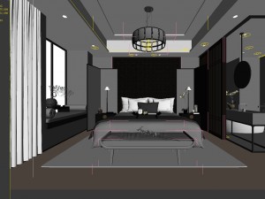 deluxe master bedroom design 102 3D Modell