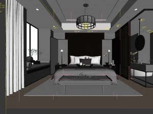 deluxe master bedroom design 102 3D Model
