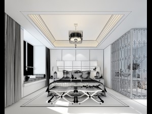 deluxe master bedroom design 103 3D Модель