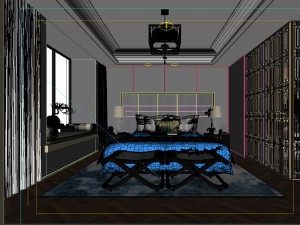 deluxe master bedroom design 103 3D Модель