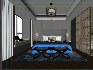 deluxe master bedroom design 103 3D Модель