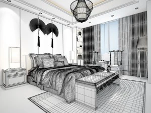 deluxe master bedroom design 104 3D Model
