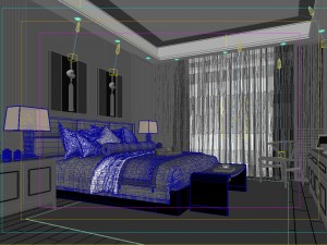 deluxe master bedroom design 105 Model 3D