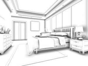 deluxe master bedroom design 106 Model 3D