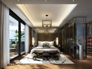 deluxe master bedroom design 108 3D Model