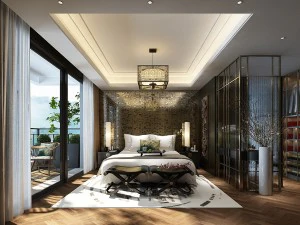 디럭스 마스터 베드룸 디자인 108 3D 모델