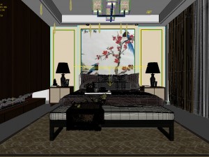 deluxe master bedroom design 109 Modelo 3D
