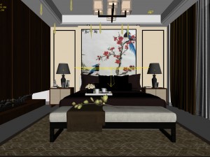 deluxe master bedroom design 109 Modelo 3D