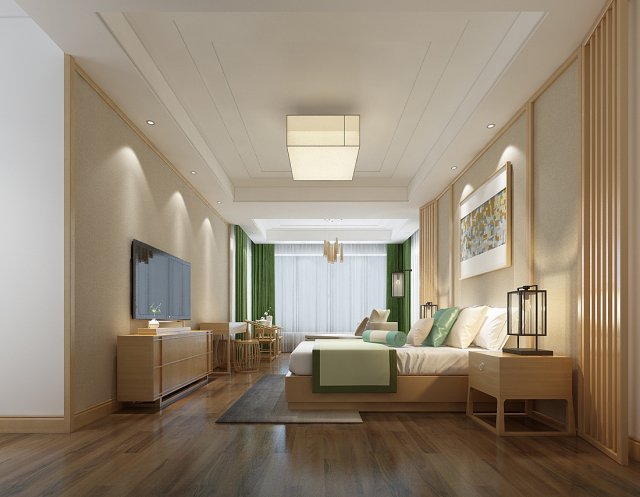 deluxe master bedroom design 111 3D मॉडल .c4d .max .obj .3ds .fbx .stl .blend 