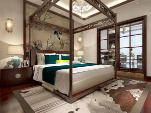 디럭스 마스터 침실 디자인 114 3D 모델