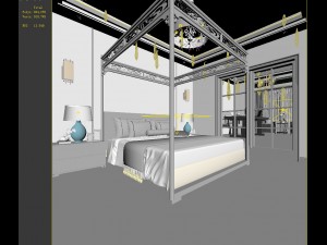 deluxe master bedroom design 114 3D Модель