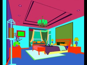 deluxe master bedroom design 115 3D Model