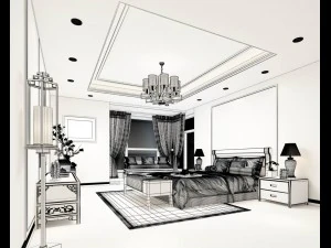 deluxe master bedroom design 115 3D Model