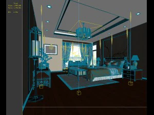 deluxe master bedroom design 115 3D Model