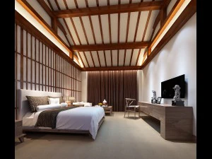 डीलक्स मास्टर बेडरूम डिज़ाइन 116 3D मॉडल