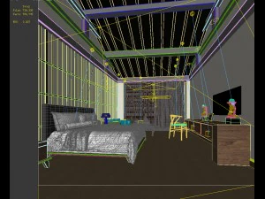deluxe master bedroom design 116 3D Model