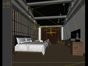 deluxe master bedroom design 116 3D Model