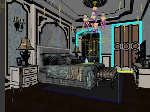 deluxe master bedroom design 118 Modelo 3D